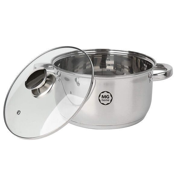 Premium-Set mit 4 Verso-Edelstahltöpfen, 8-teilig, mit Deckel