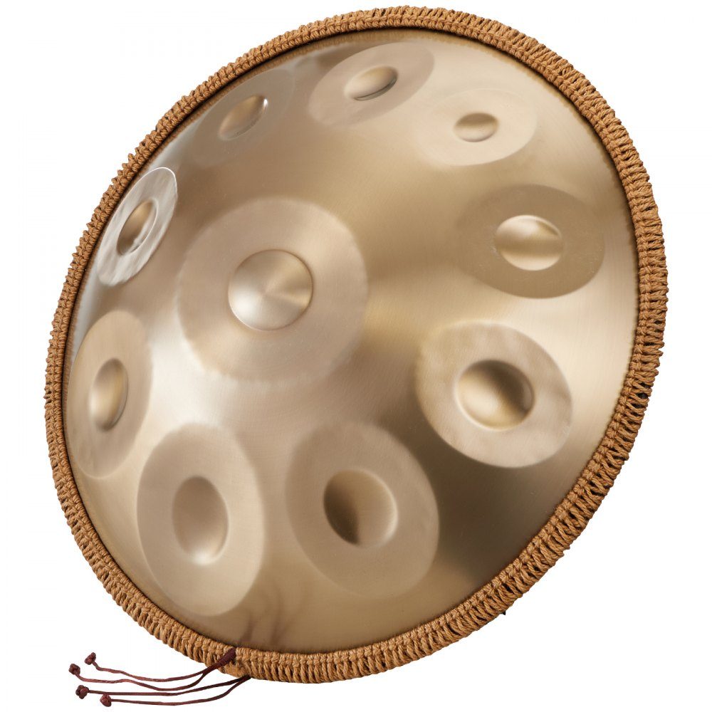 Handpan 55cm 10 Notes D Minor Hand Drum Drum Instrument with Mallets 432Hz Handpan Stand and Carry Bag Healing Steel Sound Drum Percussion Instruments for Adults and Beginners