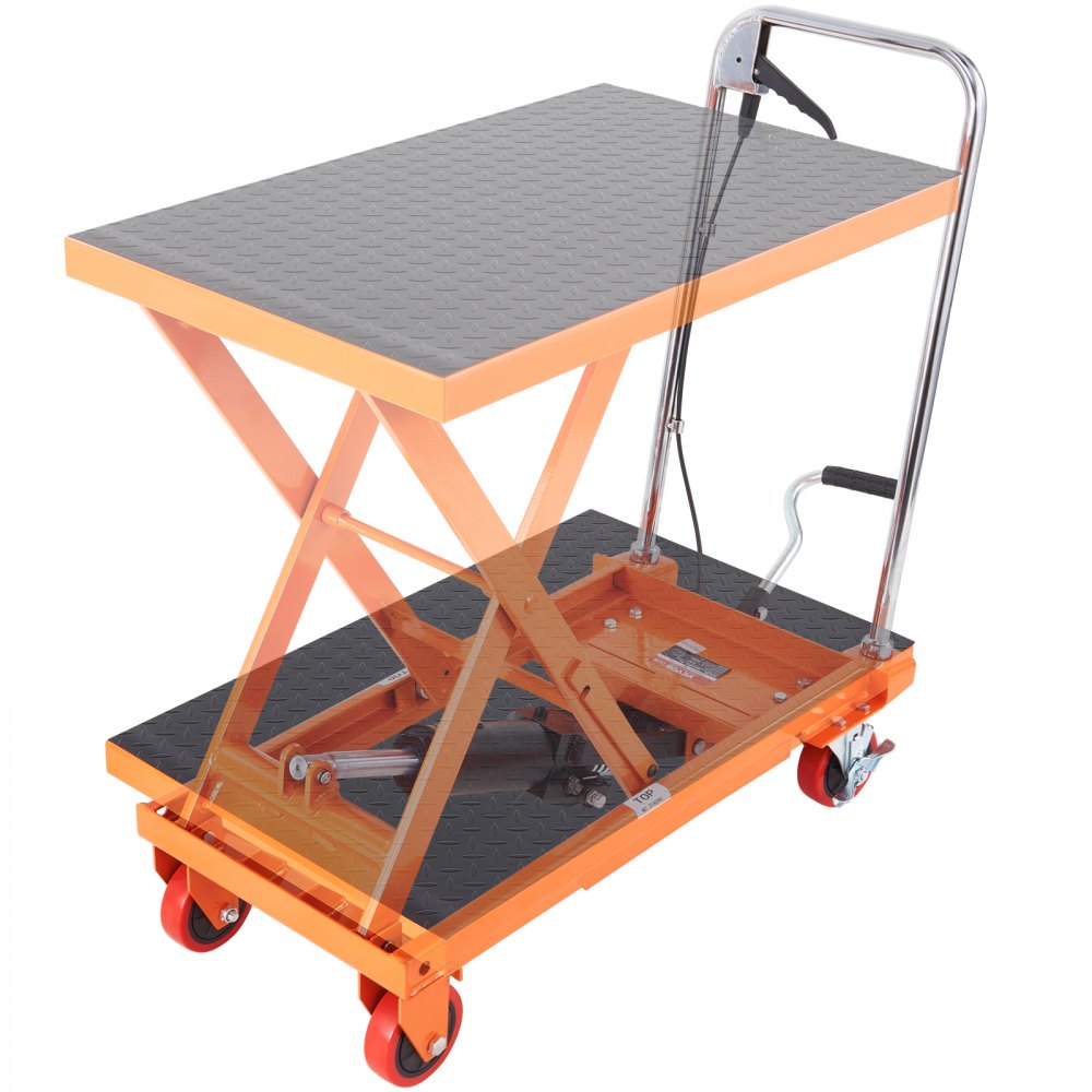 Hydraulic scissor lift table 230 kg load capacity lifting table trolley 220-720 mm lifting range lifting table workshop 700 x 450 mm platform scissor lift truck single scissor for factories warehouses supermarkets Hydraulic scissor lift table 230 kg load capacity lifting table trolley 220-720 mm lifting range lifting table workshop 700 x 450 mm platform scissor lift truck single scissor for factories warehouses supermarkets