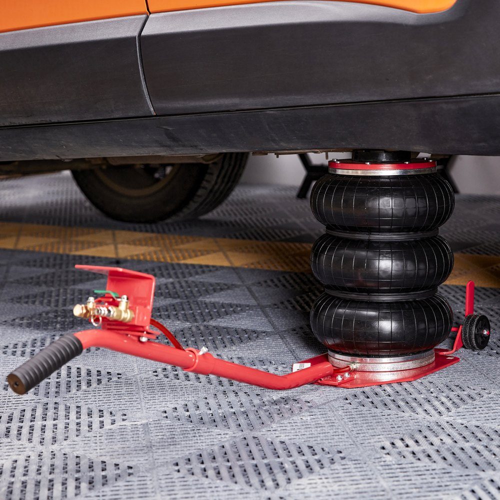 Pneumatyczny podnośnik samochodowy Triple Bag Air Jack 3 t, Triple Bag Air Jack 140-450 mm wysokość podnoszenia Bag Air Jack, 5 minut podnoszenia Podnośnik Air Jack oszczędzający pracę w przypadku SUV-ów, ciężarówek, samochodów itp.