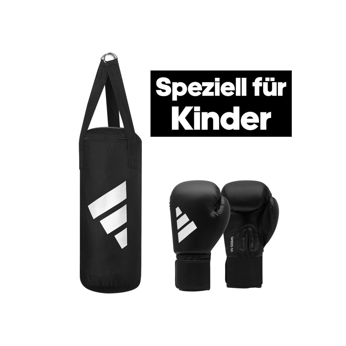 adidas Boxset Junior (zwart/wit)