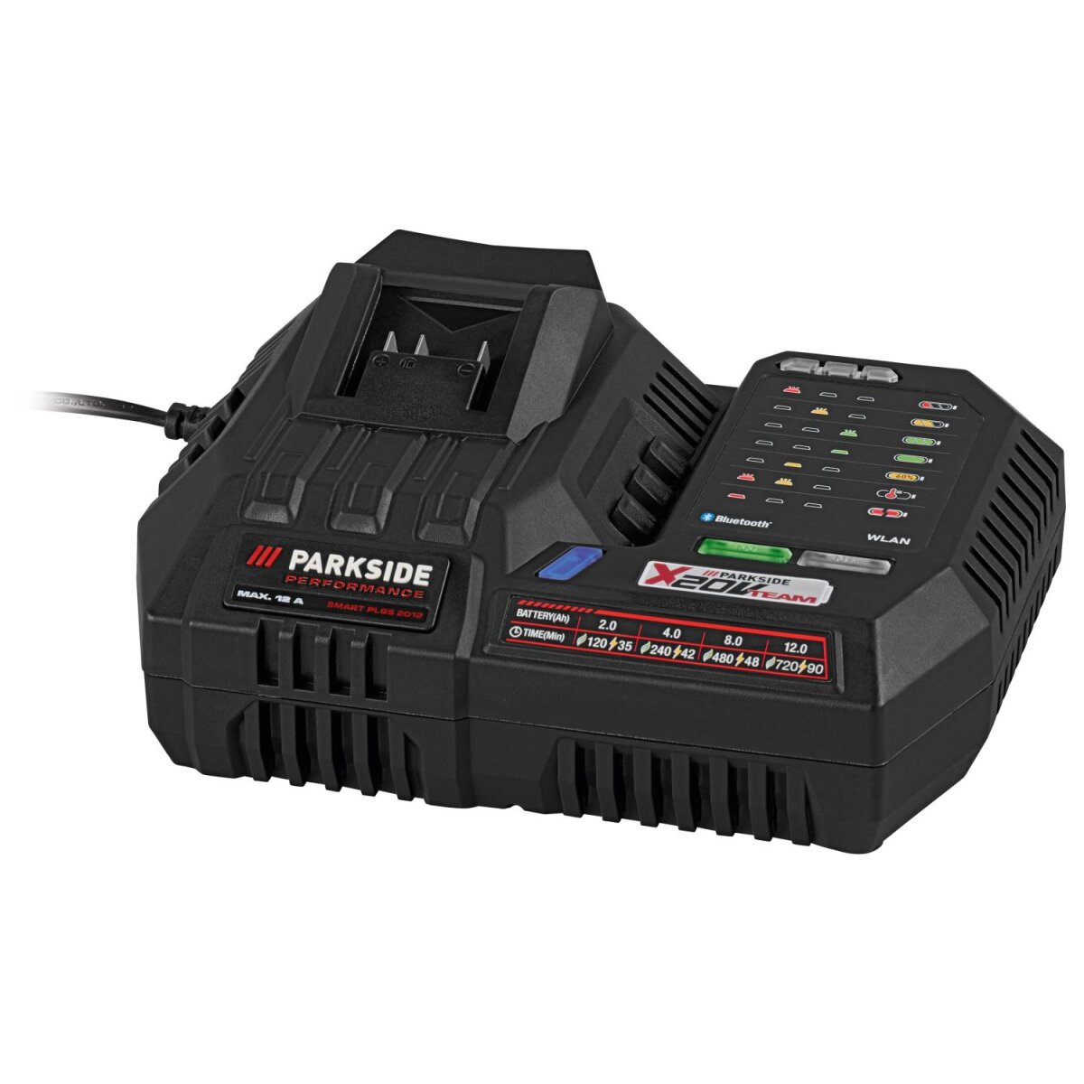 PARKSIDE PERFORMANCE® 20 V / 12 A intelligente acculader »PLGS 2012 A1«, zonder accu PARKSIDE PERFORMANCE® 20 V / 12 A intelligente acculader »PLGS 2012 A1«, zonder accu