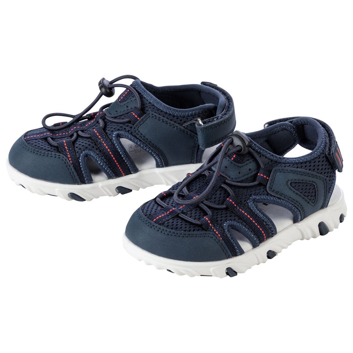 lupilu® toddler sandals with chrome-free tanned leather insole (Navy, 28)