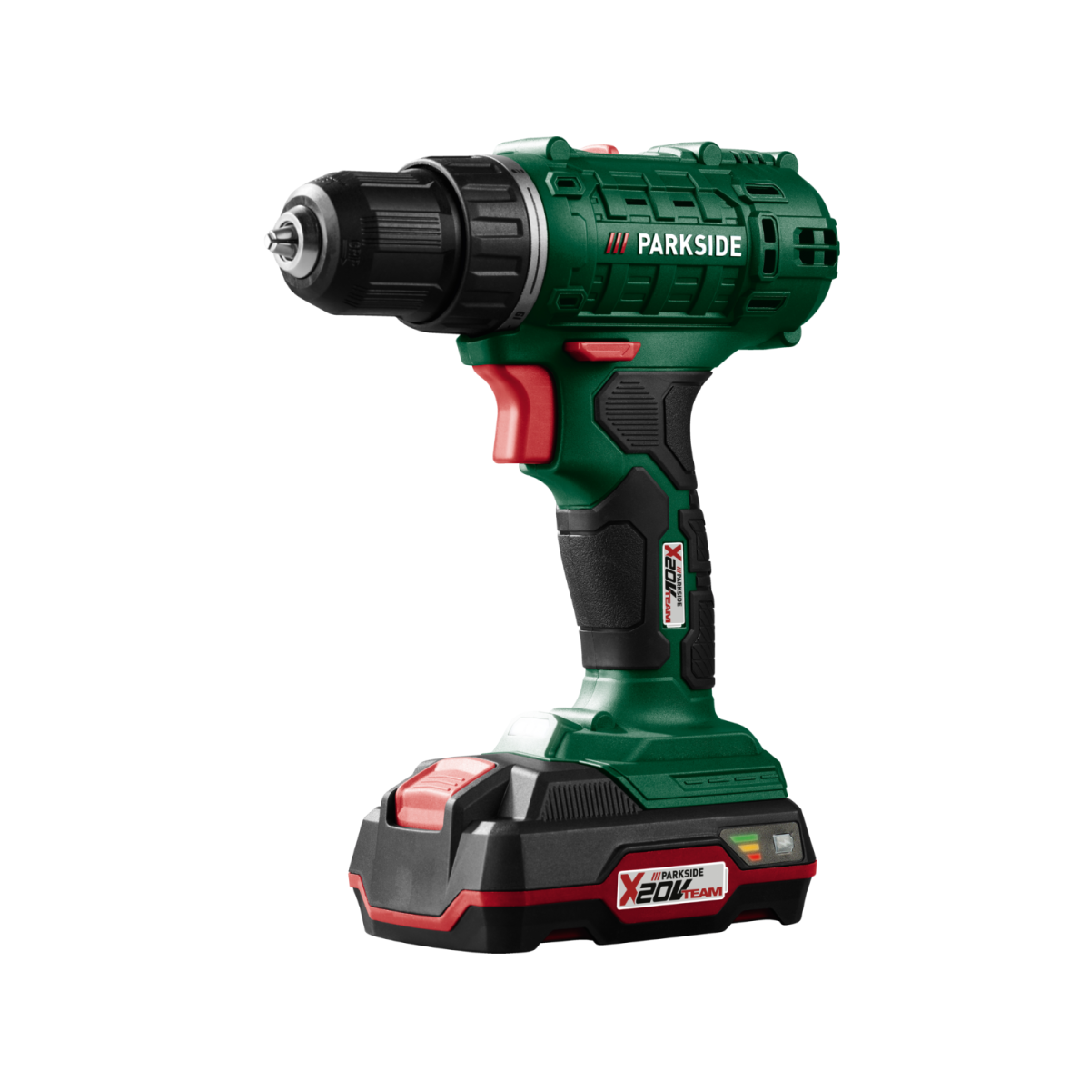 Wiertarko-wkrętarka akumulatorowa PARKSIDE® 20 V „PBSSA 20-Li A1” z akumulatorem i kablem do ładowania Wiertarko-wkrętarka akumulatorowa PARKSIDE® 20 V „PBSSA 20-Li A1” z akumulatorem i kablem do ładowania