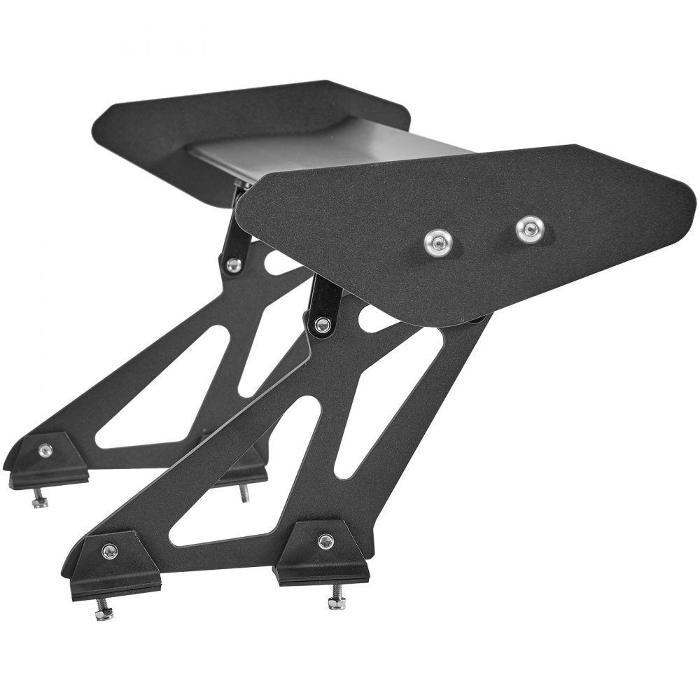 GT Wing autospoiler, 43,3 inch universele enkeldekspoiler, verstelbare lichtgewicht aluminium auto achterspoilervleugel, racespoiler BGW/JDM Drift Zwart