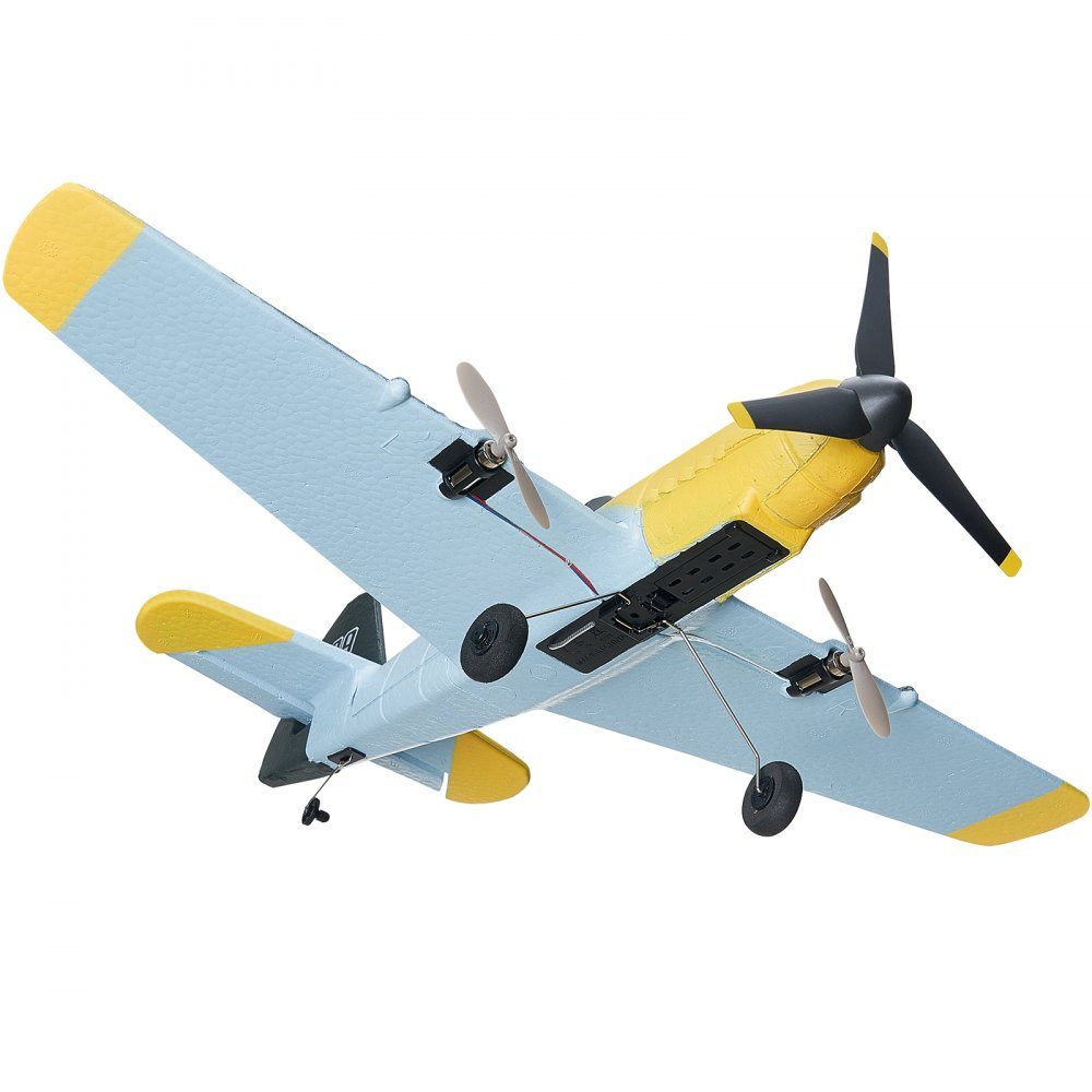 RC-Flugzeug, 2,4 GHz 3-Kanal-Fernsteuerungsflugzeug mit 6-Achsen-Gyro-Stabilisator, flugfertiges Kampfflugzeugspielzeug mit 2 Batterien, einfach zu fliegendes RC-Segelflugzeug für Erwachsene, Kinder, Anfänger und Jungen