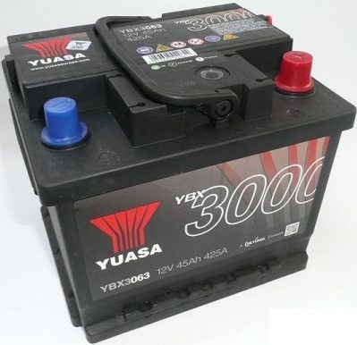 Yuasa 45ah 425a P+ Ybx3063 accu