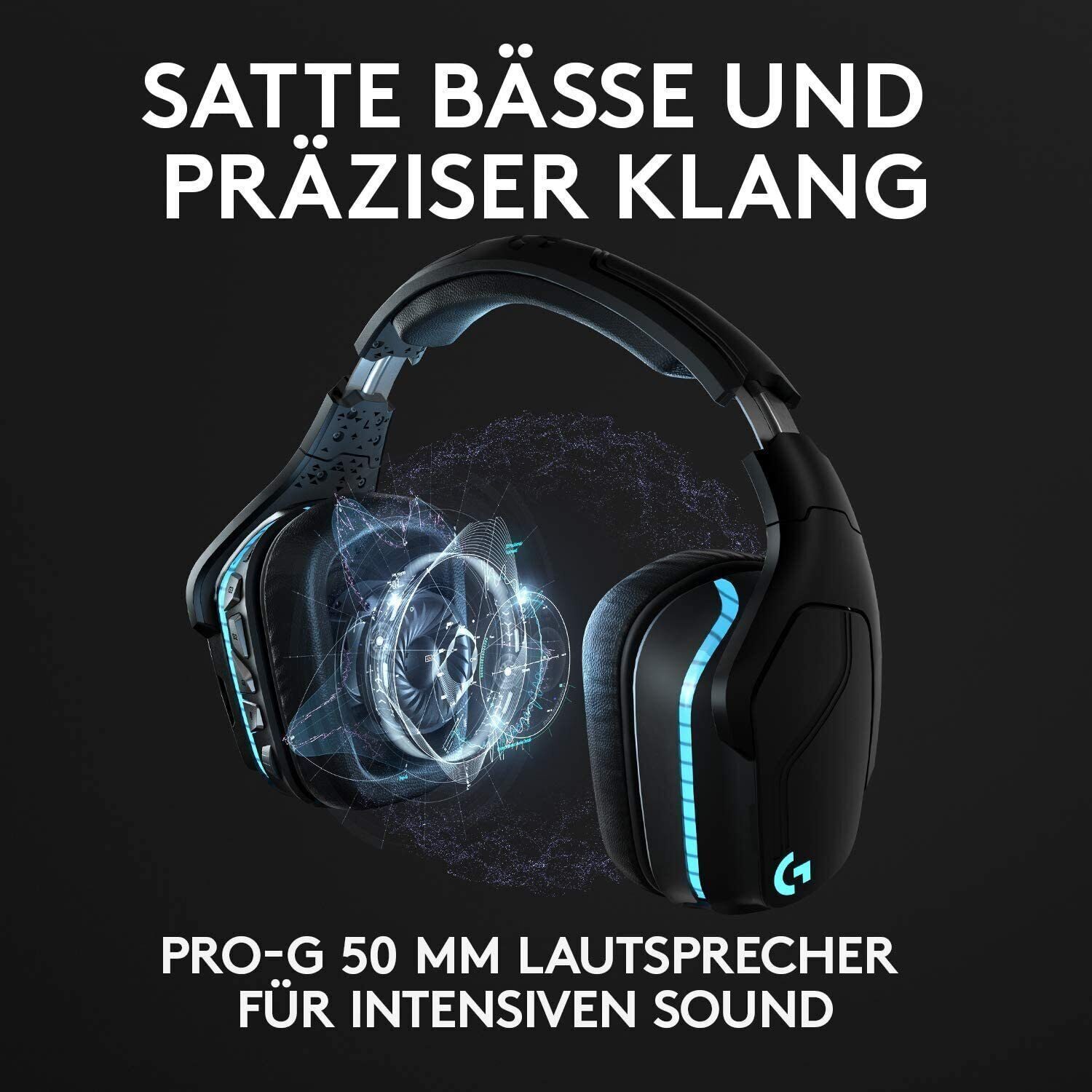 Casque de jeu Logitech G935 LIGHTSYNC RGB sans fil 7.1 son Surround sans fil