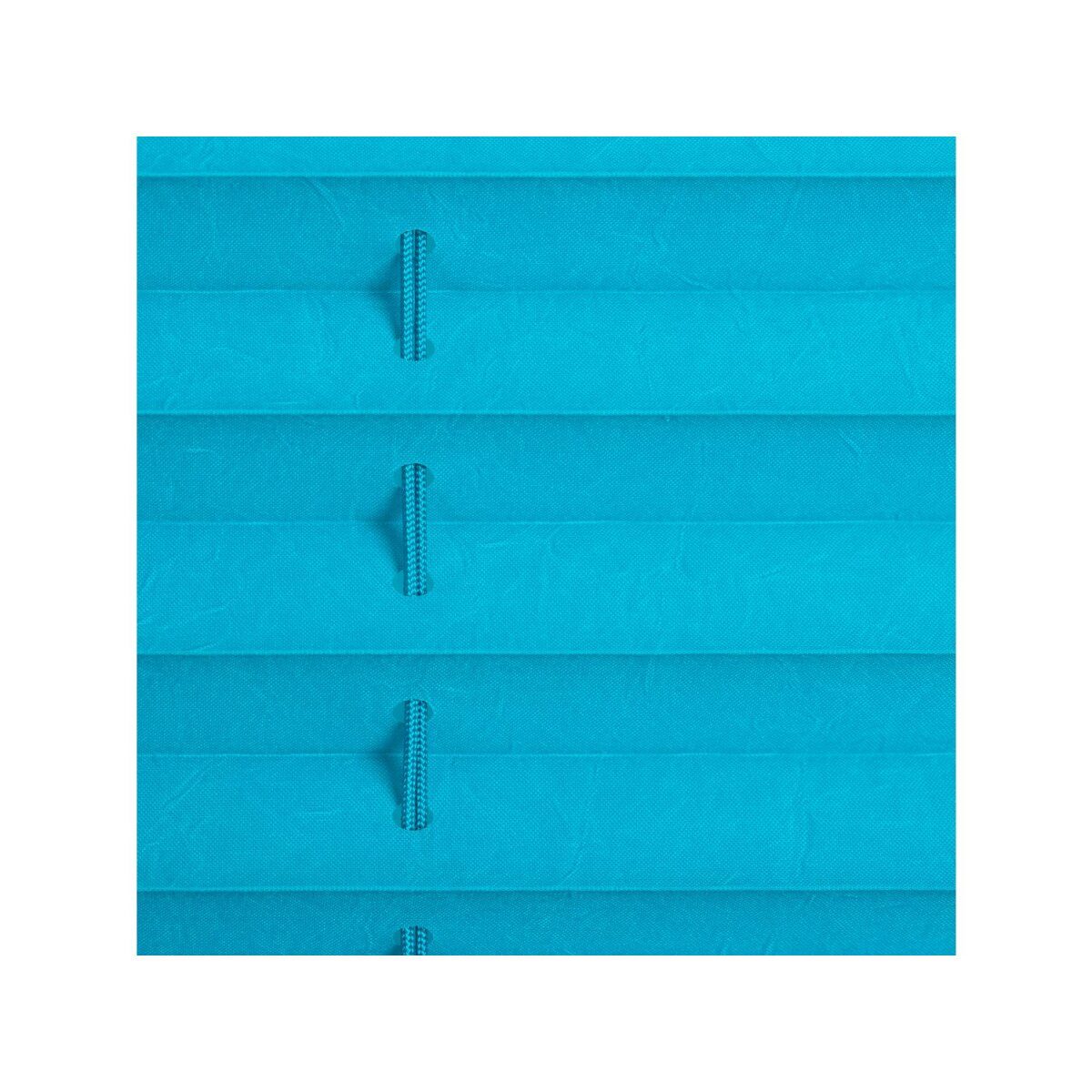 Lichtblick Klemmfix pleated blind, infinitely adjustable, opaque, installation without drilling, 90 x 130 cm, blue