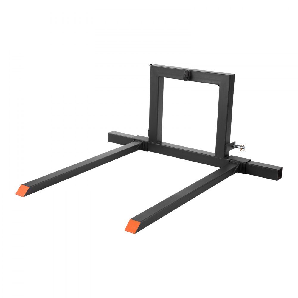 Pallet fork 680 k, 3-point clamping fork carrier, 1280 mm total length, forks mit 735-1170 mm adjustable fork width, quick coupling attachments for category 1 tractors
