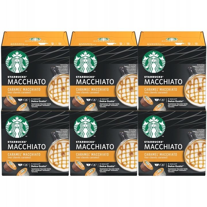 6× capsules Nescafé Dolce Gusto Starbucks Caramel Macchiato