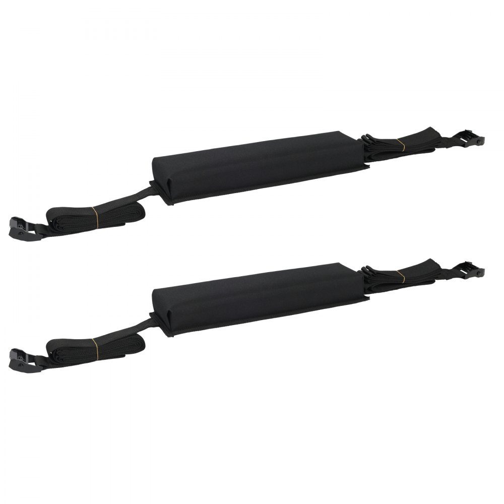 Soft Roof Rack Pads (395mm), Large Universal Car Roof Rack Pads, 80kg Kayak Rack Pads with Portable Storage Bag for SUP Canoe