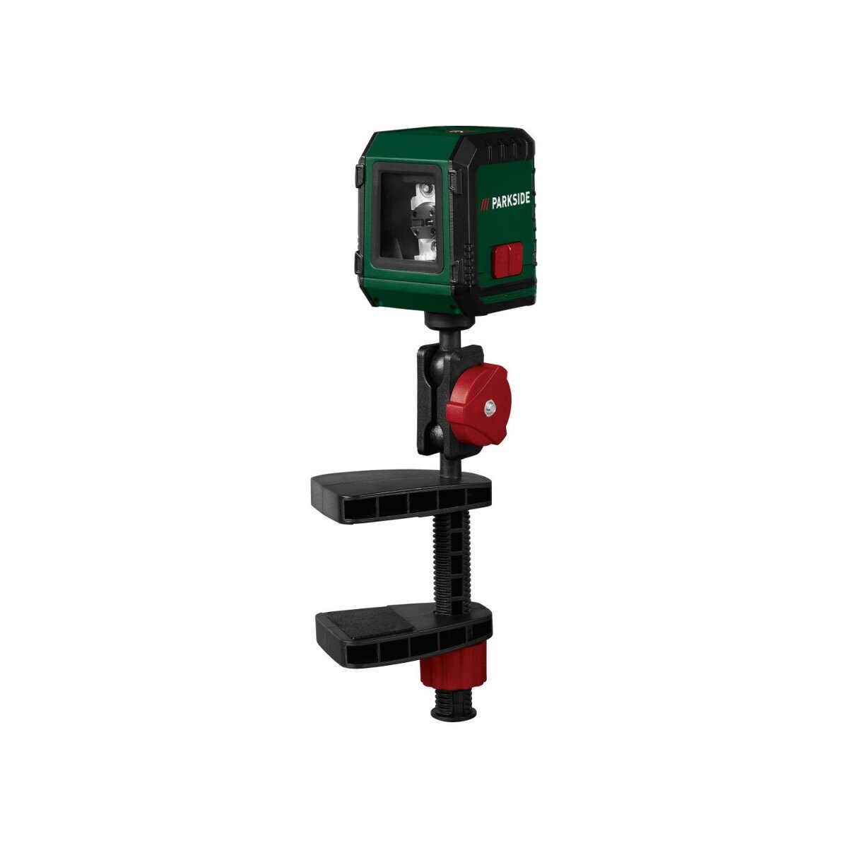 PARKSIDE® Laser-Entfernungsmesser »PLEM 20 B6« / Kreuzlinienlaser mit Klemme »PKLL 7​​F7«