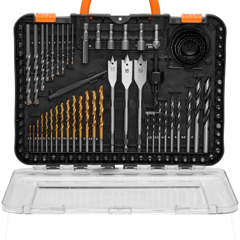 Bohrer-Set, 100-teilig, Schraubendreher-Bit-Set, Schraubendreher-Bit-Set geeignet zum Bohren und Schrauben in Holz, Metall und Zement, Bohrer-Sets Kombi-Set sortiert im organisierten Transportkoffer Bohrer-Set, 100-teilig, Schraubendreher-Bit-Set, Schraubendreher-Bit-Set geeignet zum Bohren und Schrauben in Holz, Metall und Zement, Bohrer-Sets Kombi-Set sortiert im organisierten Transportkoffer
