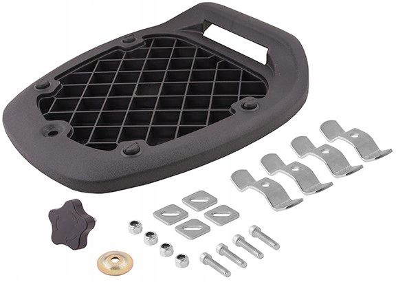 Moretti Universele motorfiets kofferbak scooter bagagebox scooter zwart set 2