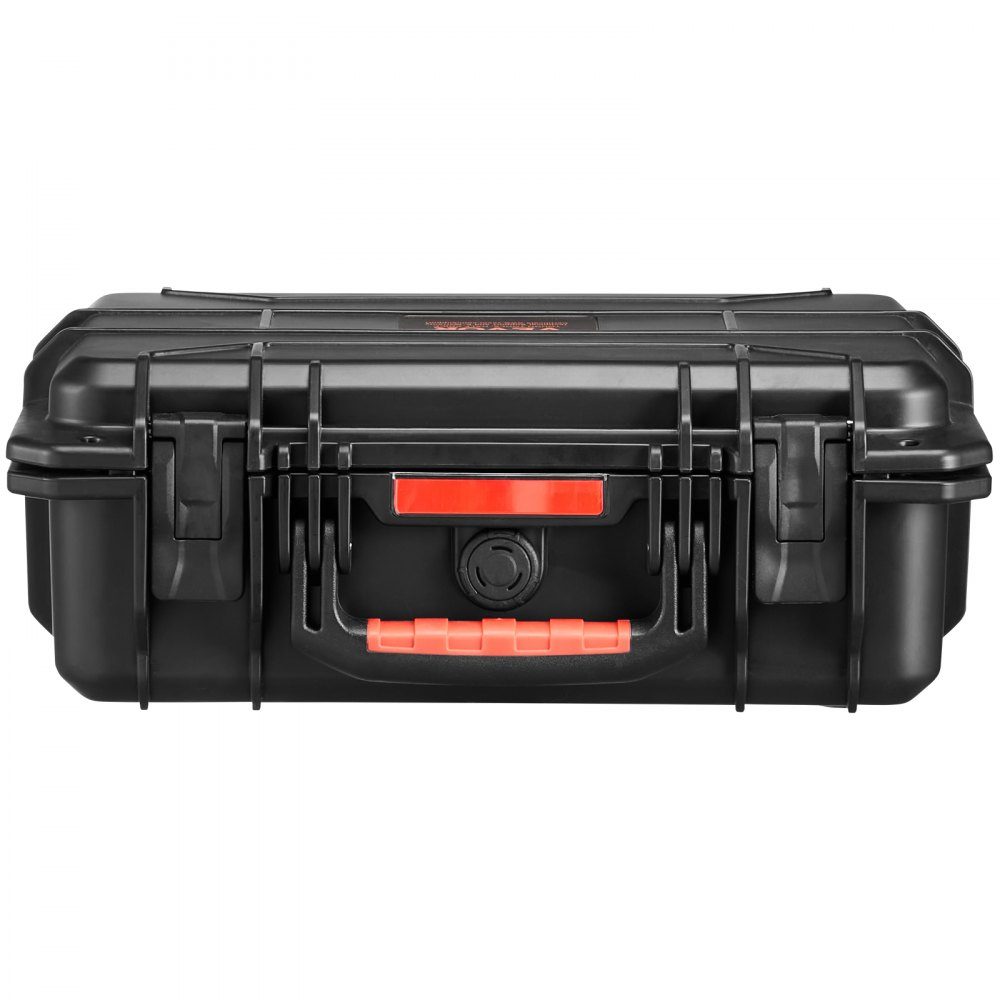 Weatherproof Hard Shell Dry Boxes with Pre-Cut Foam and Retractable Handles for Travel, IP67 Waterproof Case for Cameras, Black (38 x 30 x 14 cm)
