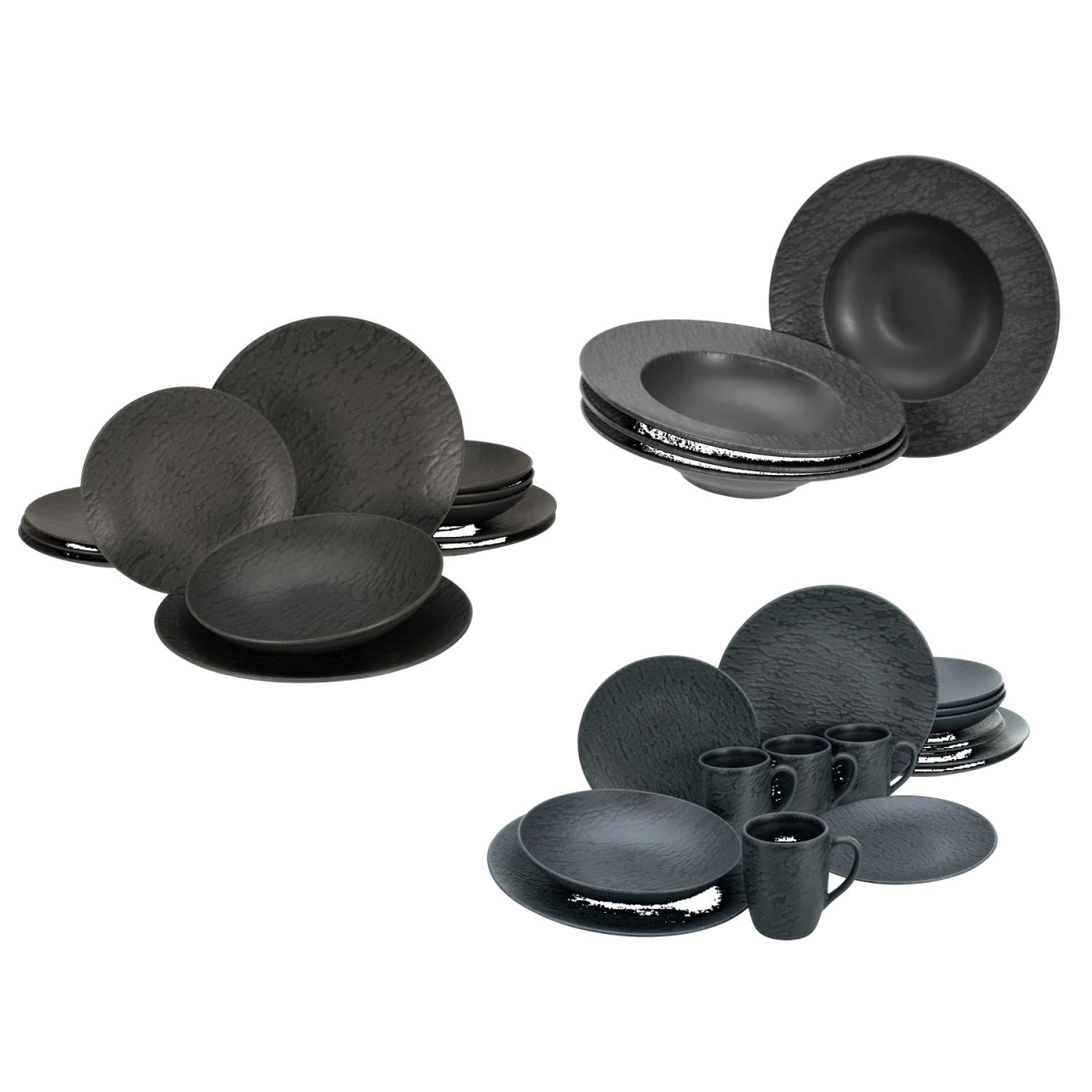 CREATABLE Geschirrset »Slate Black«