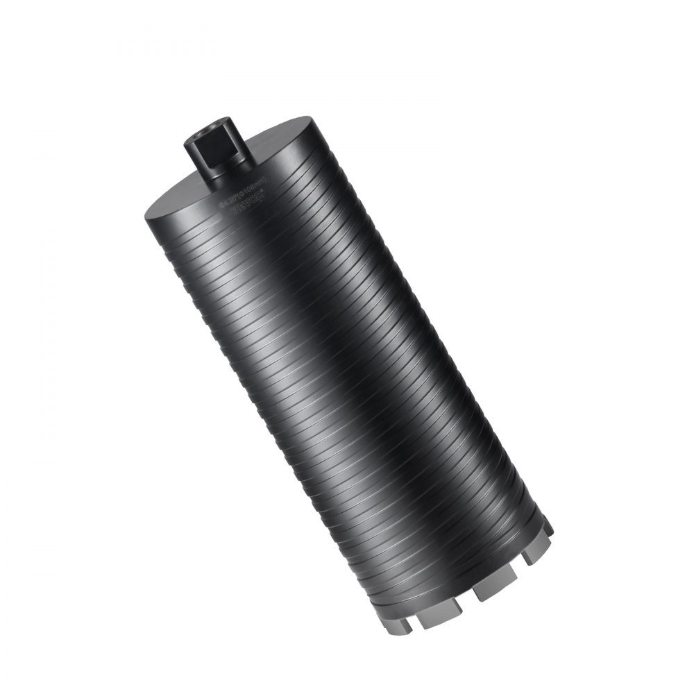 Diamond Core Drill, 108mm Wet/Dry Diamond Core Drill for Bricks and Blocks, Concrete Core Drill with Guide Drill and Saw Blade, 241.3mm Drilling Depth, 5/8"-11 Female Thread