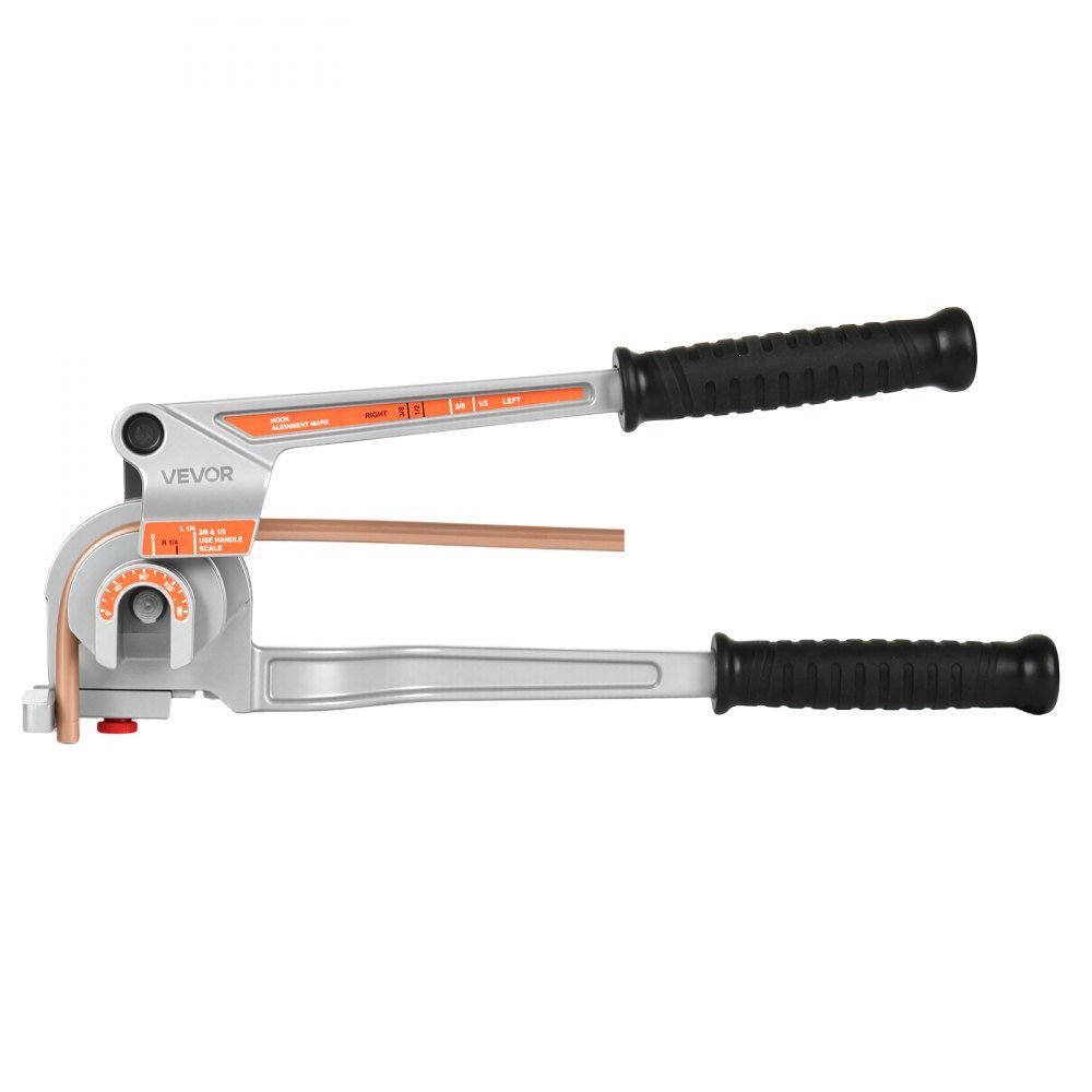 Pijpenbuiger, 6,35/9,525/12,7 mm OD, 3-in-1 pijpenbuiger met handmatig niveau, 180° buiggereedschap voor koperen aluminium buizen voor autoreparatie, HVAC, airconditioning