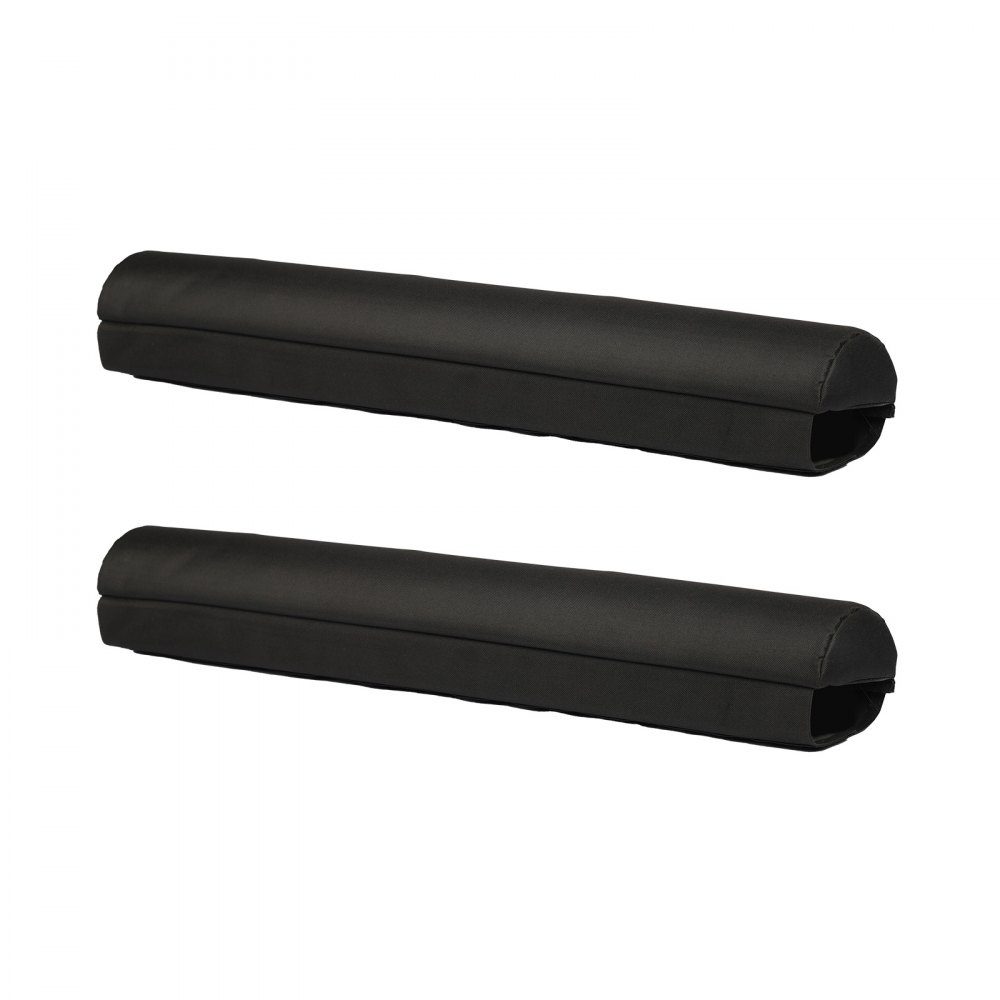 Soft roof rack pads (711 mm) car roof rack pads for various cross bars with 40 kg load capacity, kayak rack with 2 tension straps & Velcro fasteners for SUPs canoes