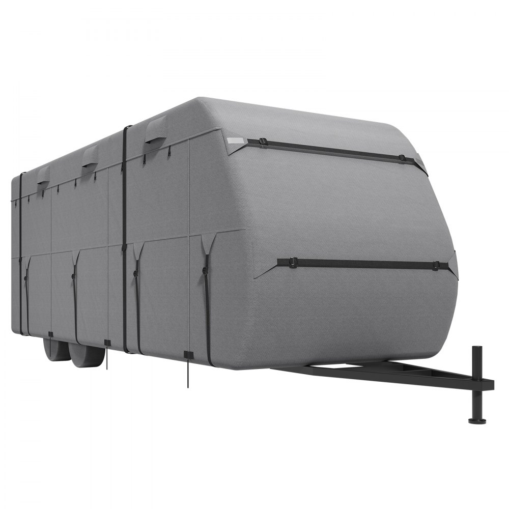 Caravanbeschermhoes voor caravans van 6,7 - 7,3 m, caravanhoes van vliesstof, waterdicht, winddicht, zonbestendig, universele caravanhoes met opbergtas, reparatiepleisters, riemen Caravanbeschermhoes voor caravans van 6,7 - 7,3 m, caravanhoes van vliesstof, waterdicht, winddicht, zonbestendig, universele caravanhoes met opbergtas, reparatiepleisters, riemen