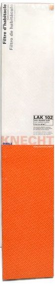 KNECHT Lak102 Kabinenfilter mit Kohlenstoff