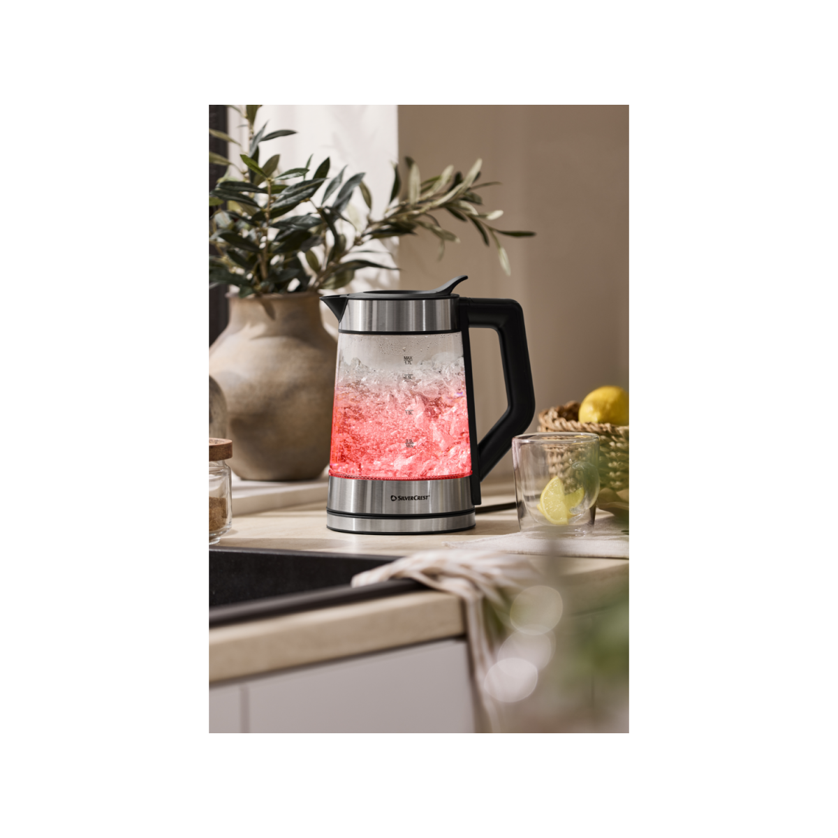 SILVERCREST® ketel SWGD 3000 B3, gemaakt van glas