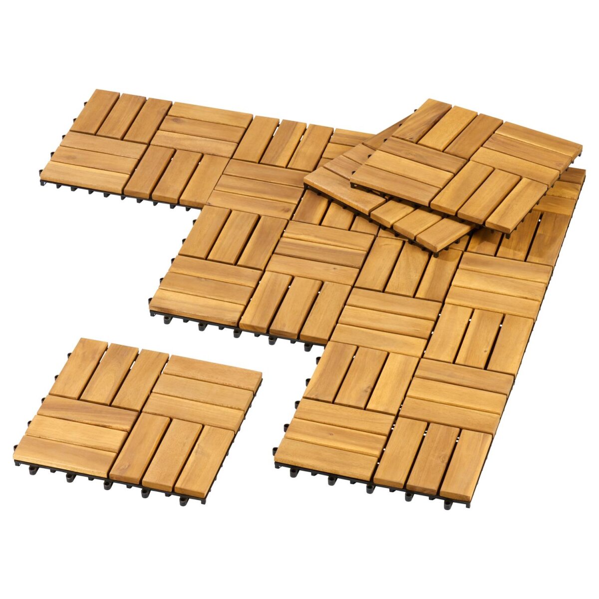 Dalles en bois LIVARNO®, 9 pièces Dalles en bois LIVARNO®, 9 pièces