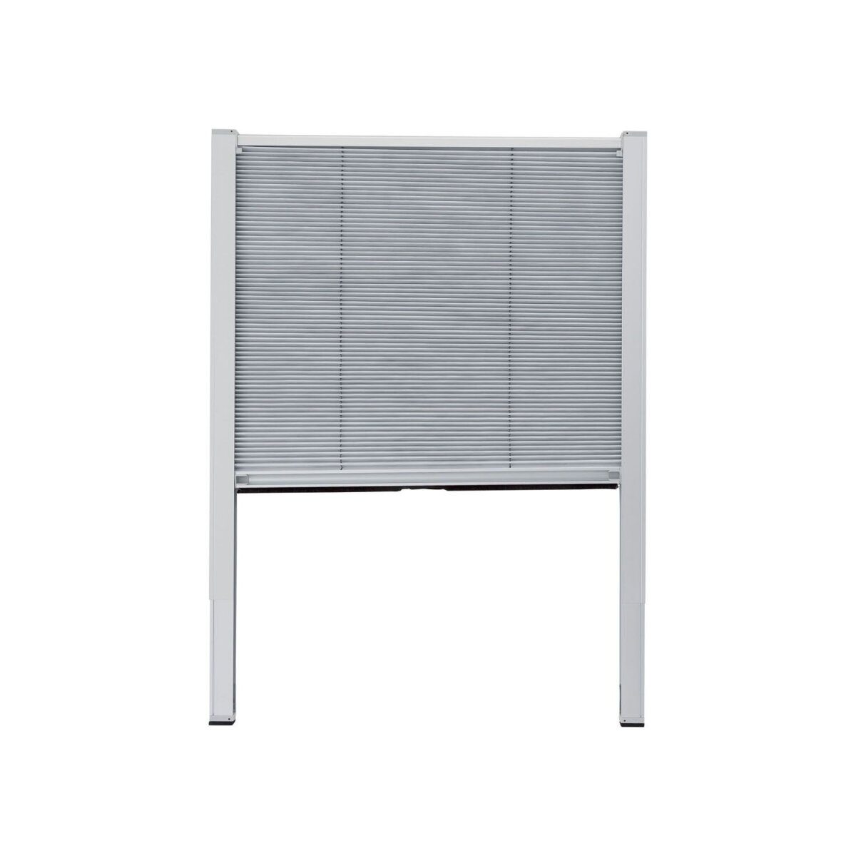 LIVARNO home Thermo Plissee Teleskop für Velux-Dachfenster 49,3 x 94-116 cm, weiß
