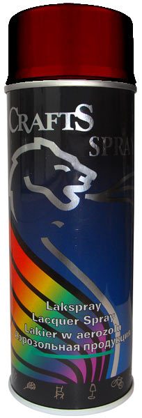 CRAFTS LAKIER UNIWERSALNY CZERWONY RUBY 400ML - Part No. HT-50922