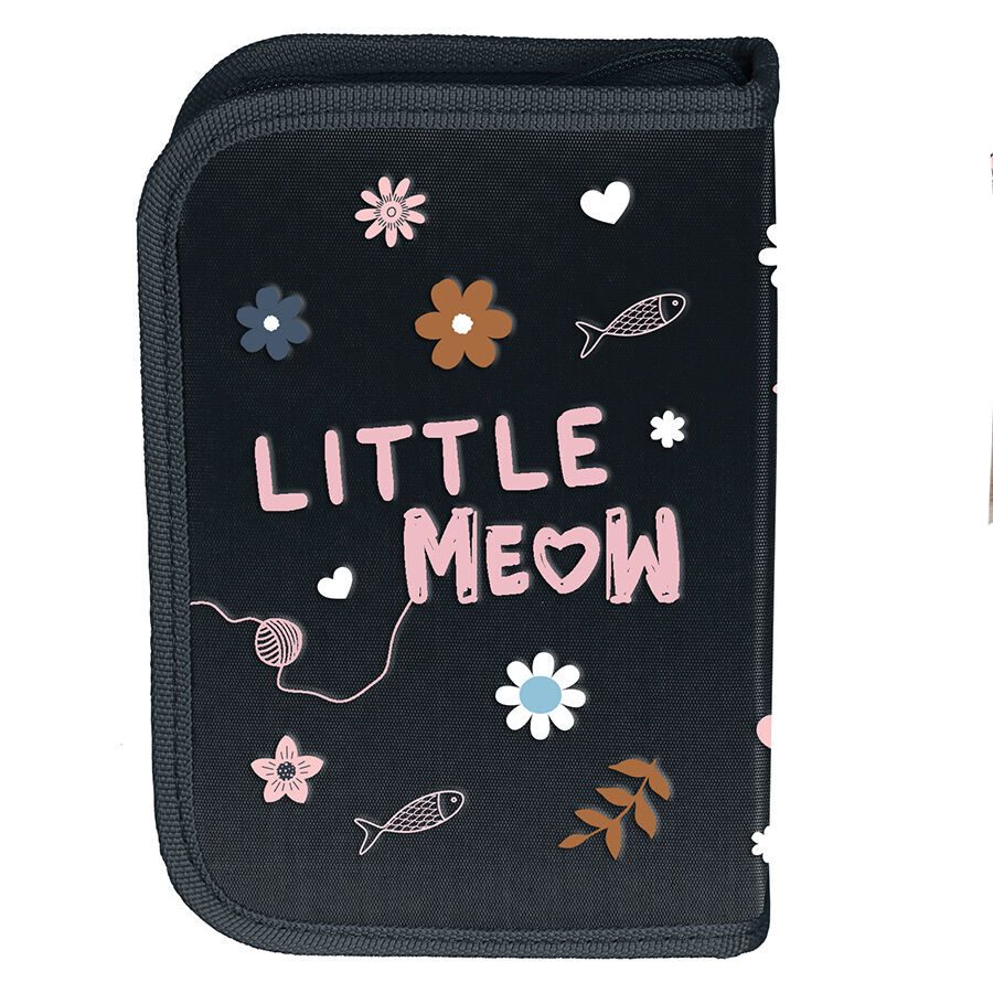 Etui met accessoires Klein wit katje