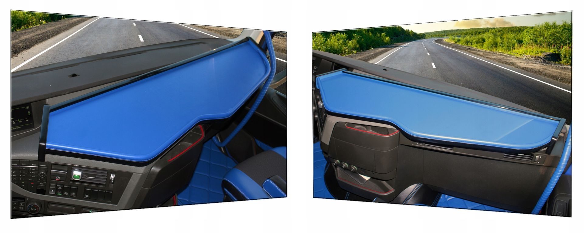 TV-plank TIR VOLVO FH VOLVO EURO6 FH4 LARGE blauw leer