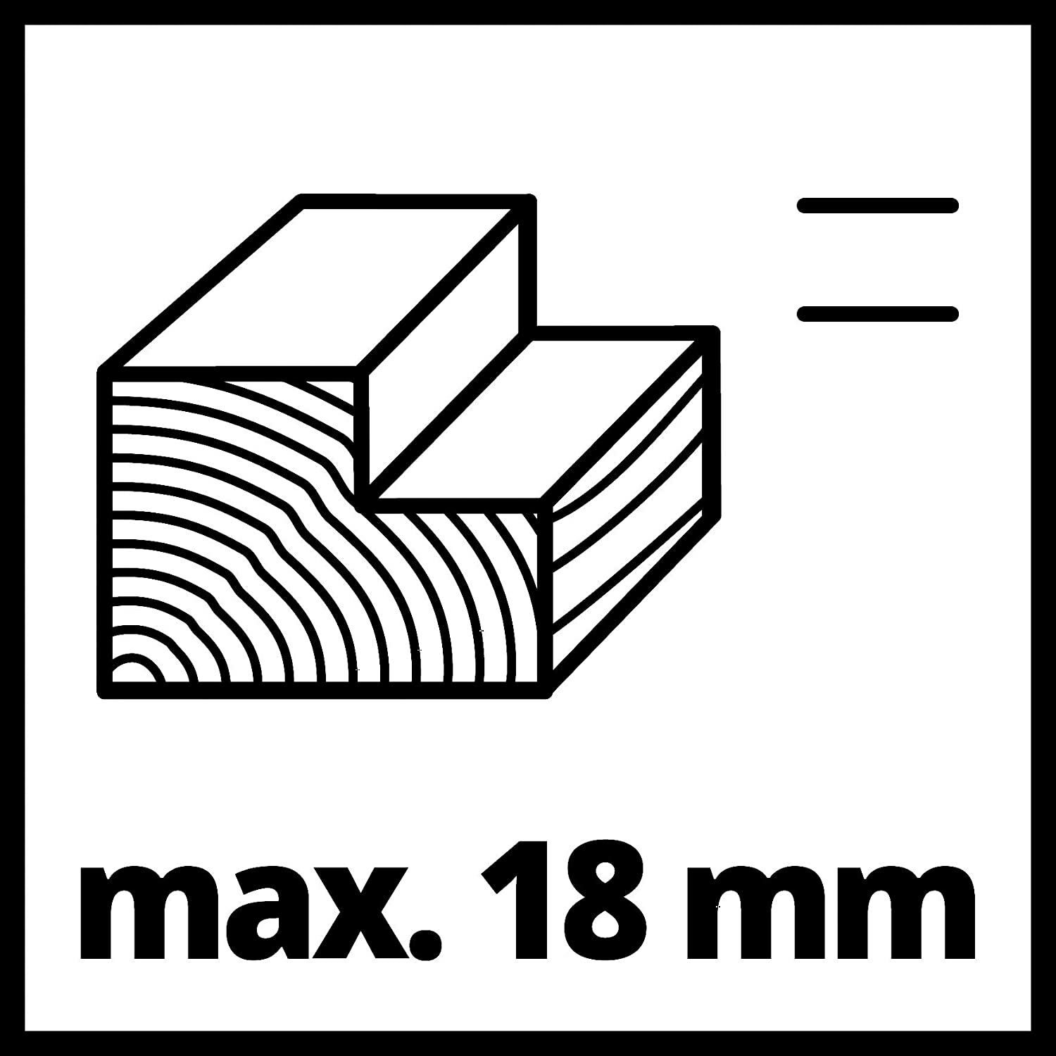 Einhell Elektroplaner TE-PL 900 (900 W, bis 3 mm Schnitttiefe, große Messerwelle, Grundplatte mit 3 V-Nuten, Softgrip, inkl. Parallelanschlag, Falztiefenanschlag, TCT-Planermesser)