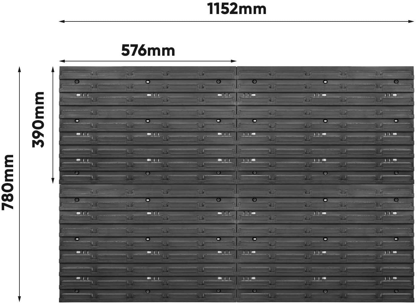 Tool wall set tool holder with perforated wall storage system tool perforated wall wall shelf workshop shelf 115x78