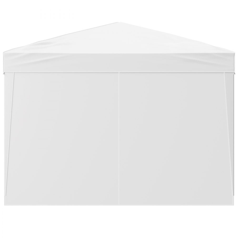 Opvouwbare tuinpaviljoen, 2,95x2,95x2,63m, paviljoentent, draagbare tuintent met zijwanden en geventileerde ramen, 3 hoogte-instellingen, partytent, zonnescherm voor buitenevenementen, wit