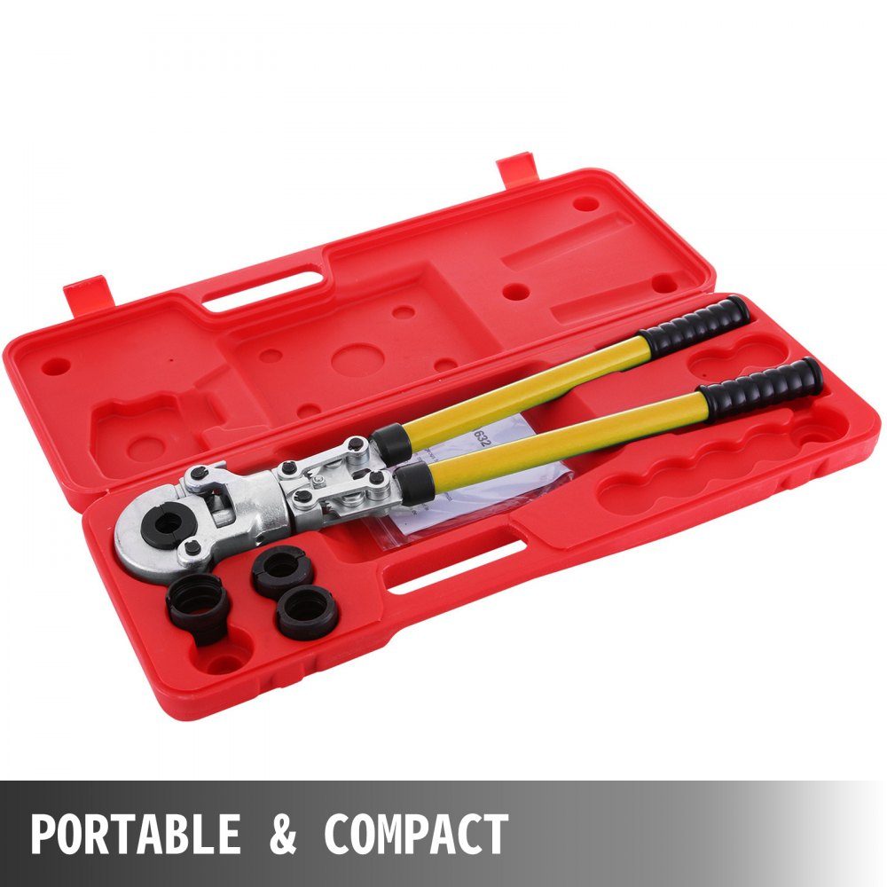Perstang TH 16, TH 20, TH 26, TH 32, perstang, perstang Ø 16-32 mm, pijppertang geel, stalen perstang met ergonomische en antisliphandgreep, pijppertang 530-750 mm uitschuifbaar