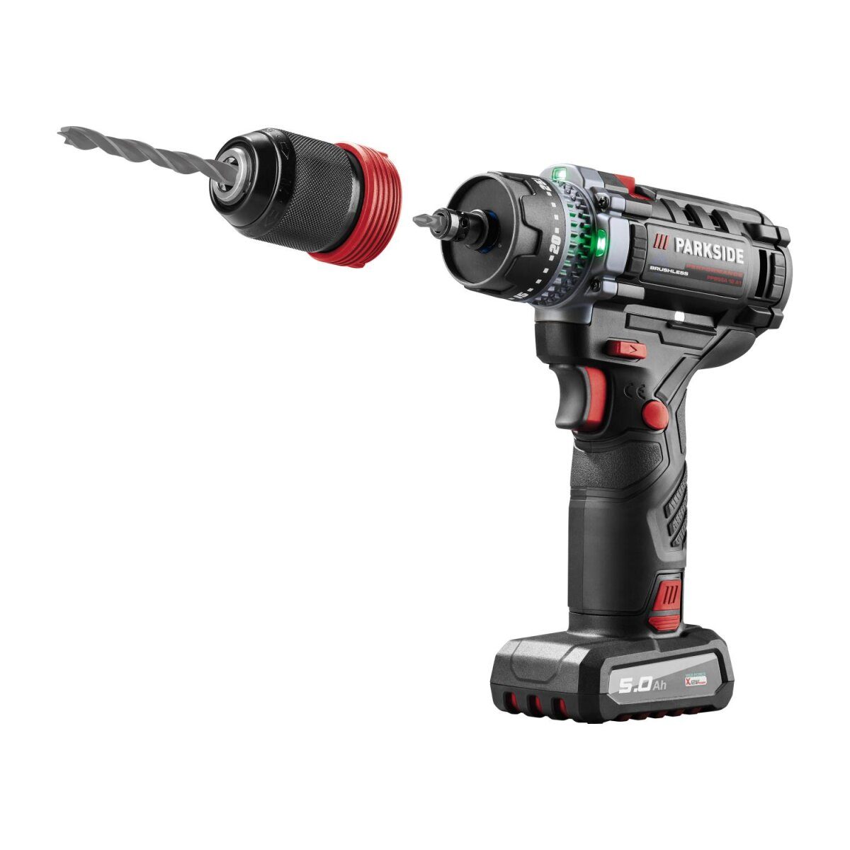 PARKSIDE PERFORMANCE® 12 V Akku-Bohrschrauber-Set PPBSSA 12 A1, mit Akku und Ladegerät