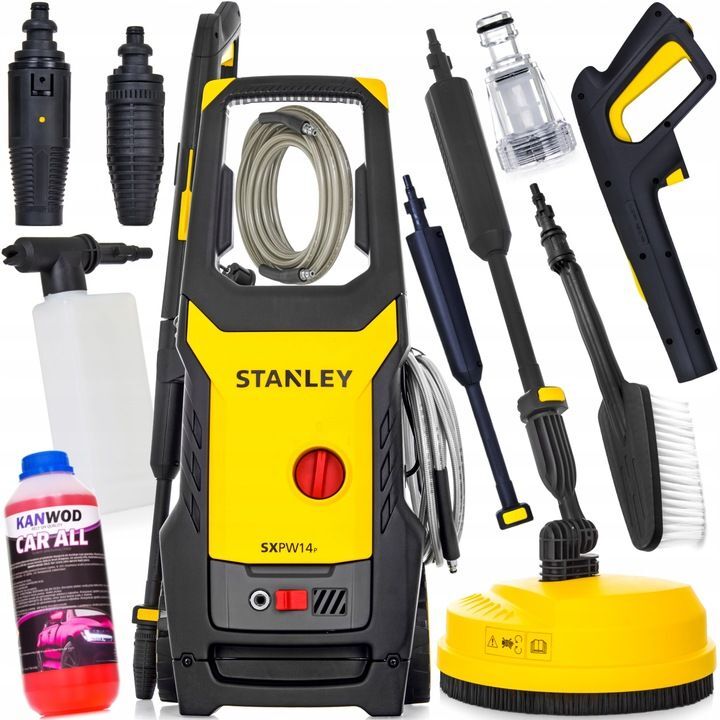 Myjka ciśnieniowa Stanley 110 bar 1400 W + 6 innych produktów Myjka ciśnieniowa Stanley 110 bar 1400 W + 6 innych produktów
