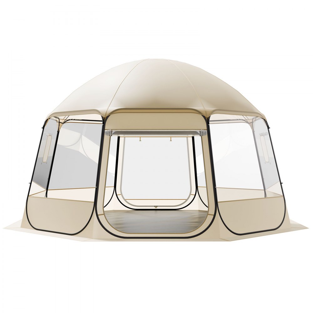 Pop-up bubble tent 458x432x230cm transparante kampeertent tuinkoepel iglotent met ramen sporttent 540° panoramisch zicht voor 12-15 personen patio achtertuin Pop-up bubble tent 458x432x230cm transparante kampeertent tuinkoepel iglotent met ramen sporttent 540° panoramisch zicht voor 12-15 personen patio achtertuin