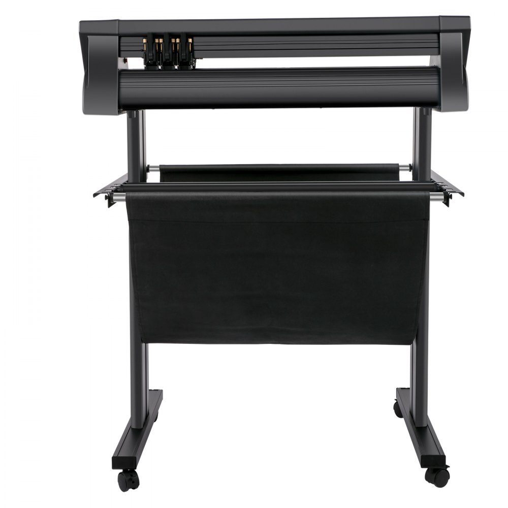Vinyl Cutting Plotter 870mm Film Cutter Power 95W Voltage AC 85-264V Semi-Automatic Plotter Machine with Stand Signmaster Software Aluminum Alloy ARM DMPL/HPGL Windows