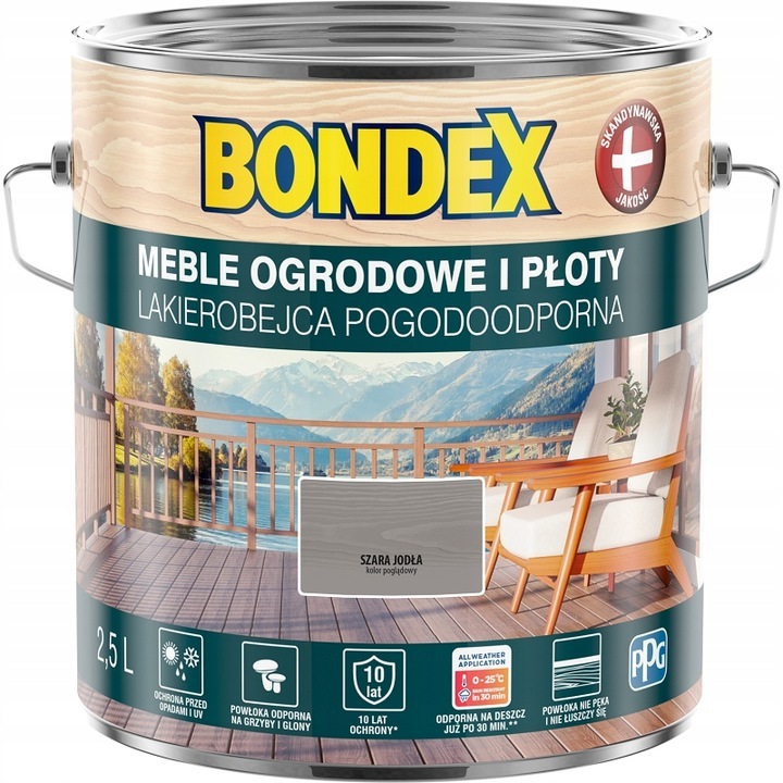 Bondex lasure de peinture résistante aux intempéries couleur bois gris sapin 0,75 l Bondex lasure de peinture résistante aux intempéries couleur bois gris sapin 0,75 l