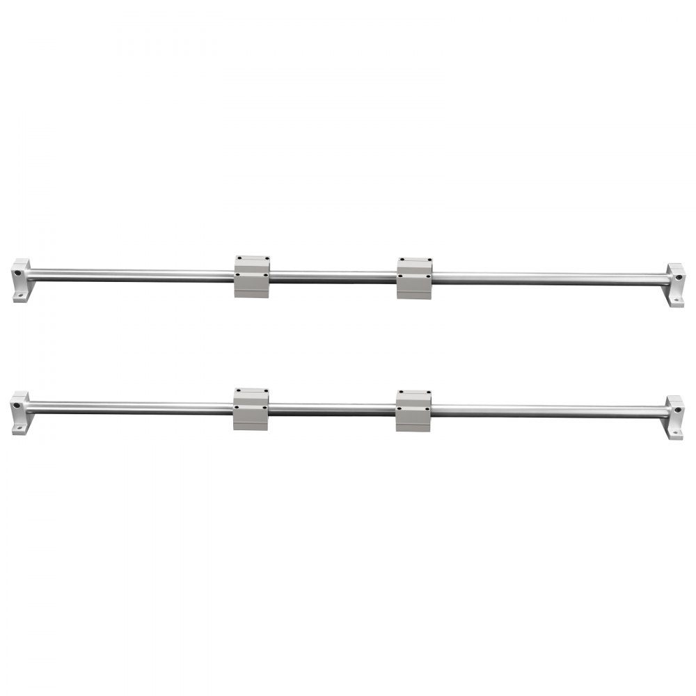Lineaire geleiderailset, SFC20 1000 mm, 2 stuks 1000 mm SFC20 geleiderails, 4 stuks SC20 schuifblokken, 4 stuks railsteunen, lineaire rails en lagerset voor geautomatiseerde machines