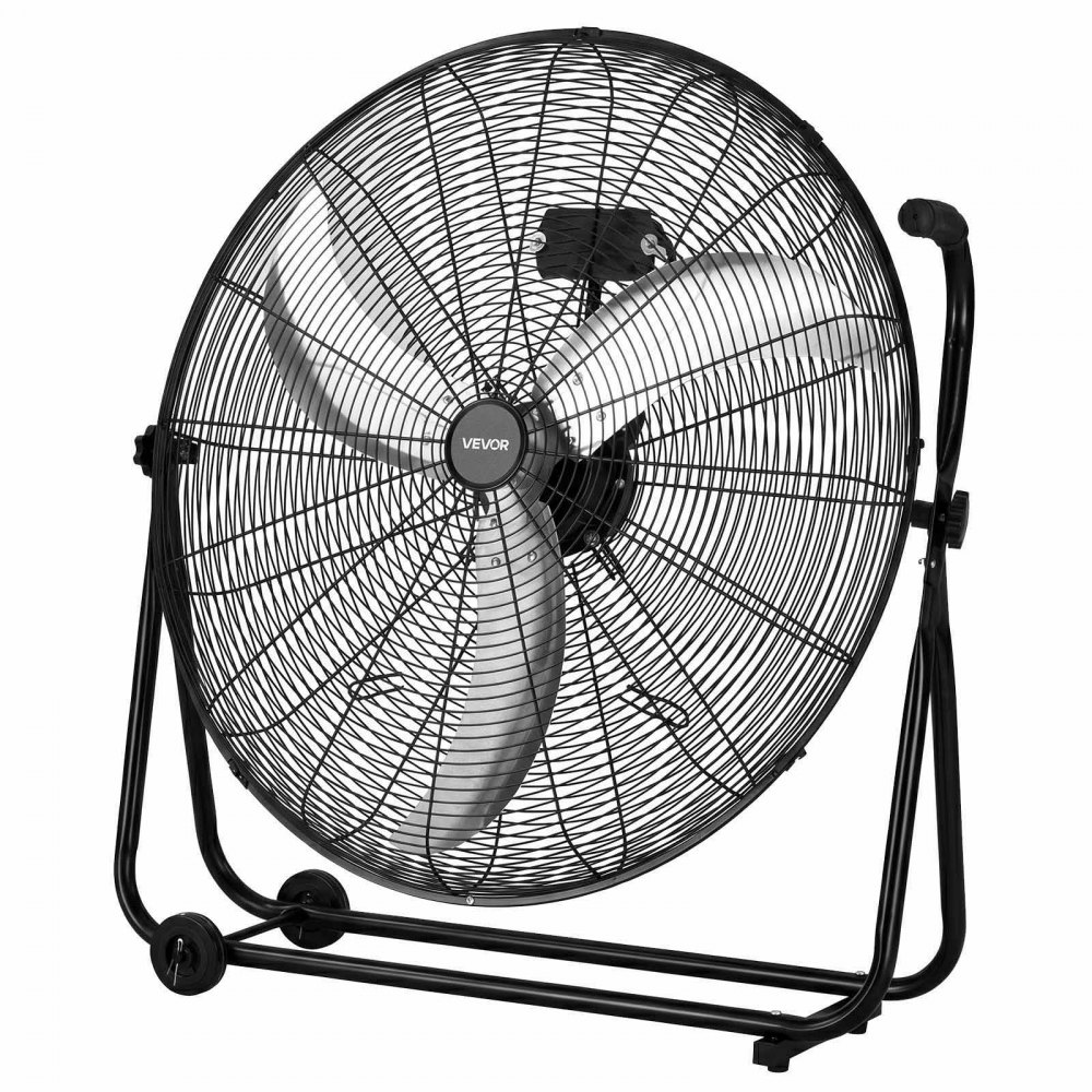 Vloerventilator Ø762mm, 360° kantelbare windmachine, voetstukventilator met 3 snelheden, draagbare trommelventilator met handvatrollen & 1,6m kabel, industriële ventilator voor garagemagazijn Vloerventilator Ø762mm, 360° kantelbare windmachine, voetstukventilator met 3 snelheden, draagbare trommelventilator met handvatrollen & 1,6m kabel, industriële ventilator voor garagemagazijn