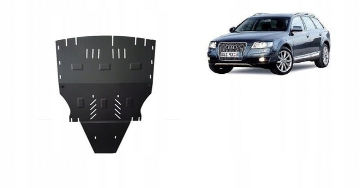 Protection anti-encastrement du capot moteur en acier Audi Allroad2 A6 C6 sans pièces latérales de transformation avec kit de matériel de complément Protection anti-encastrement du capot moteur en acier Audi Allroad2 A6 C6 sans pièces latérales de transformation avec kit de matériel de complément