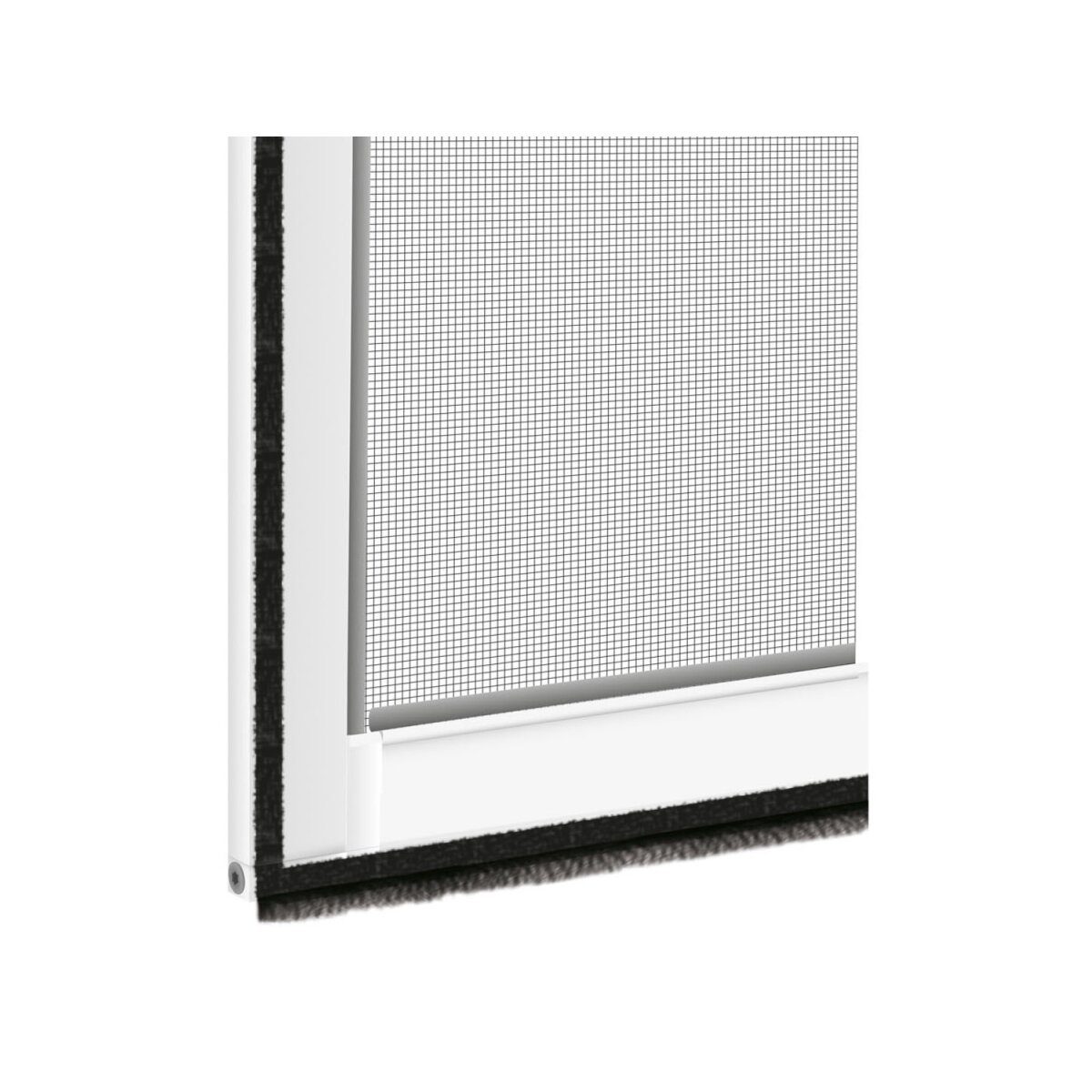 LIVARNO home Insektenschutztür, 100 x 210 cm, mit Trittschutz (weiß)