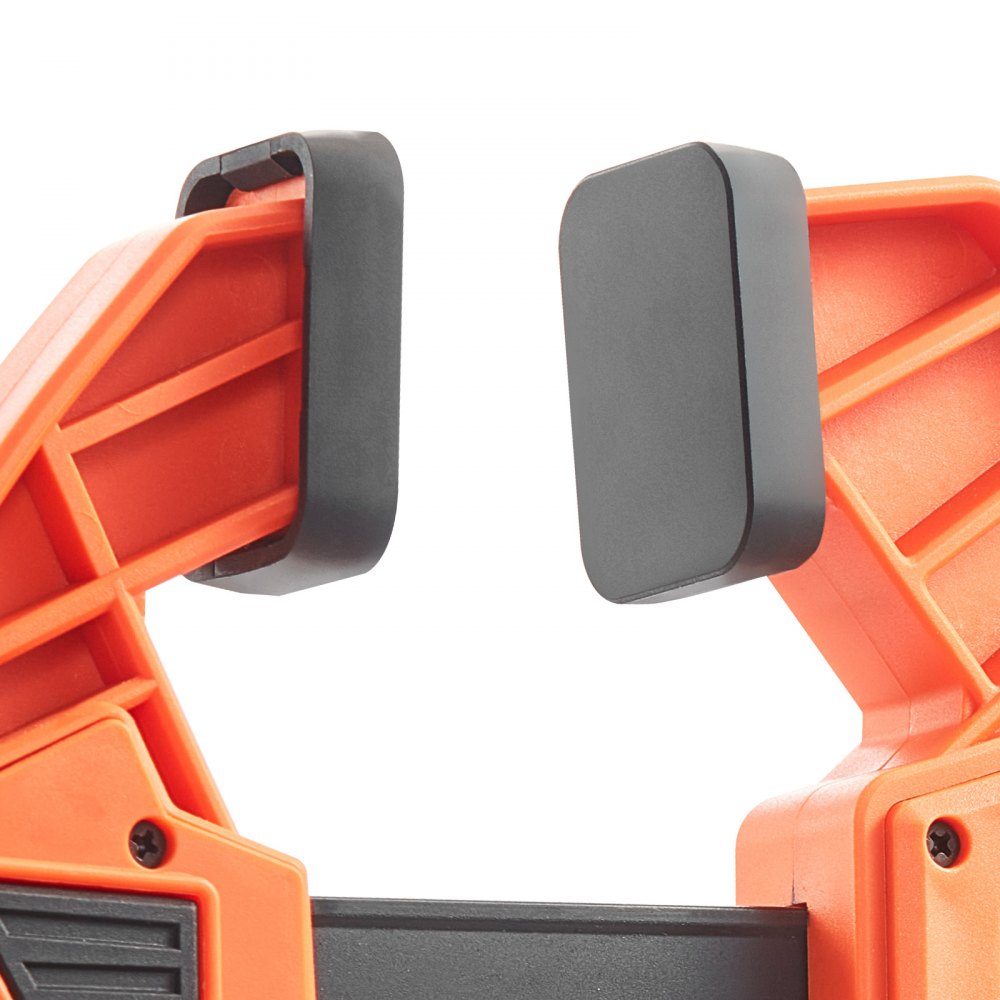 Woodworking Pole Clamps 2 Pack 12" Opening Quick Grip F Clamp with 300-lb-Belastungsgrenze 3.35" Depth Plastic and Carbon Steel Metalworking Orange + Black