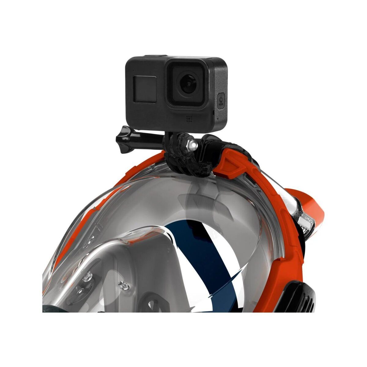 Masque de plongée CRIVIT (orange/bleu, S/M)