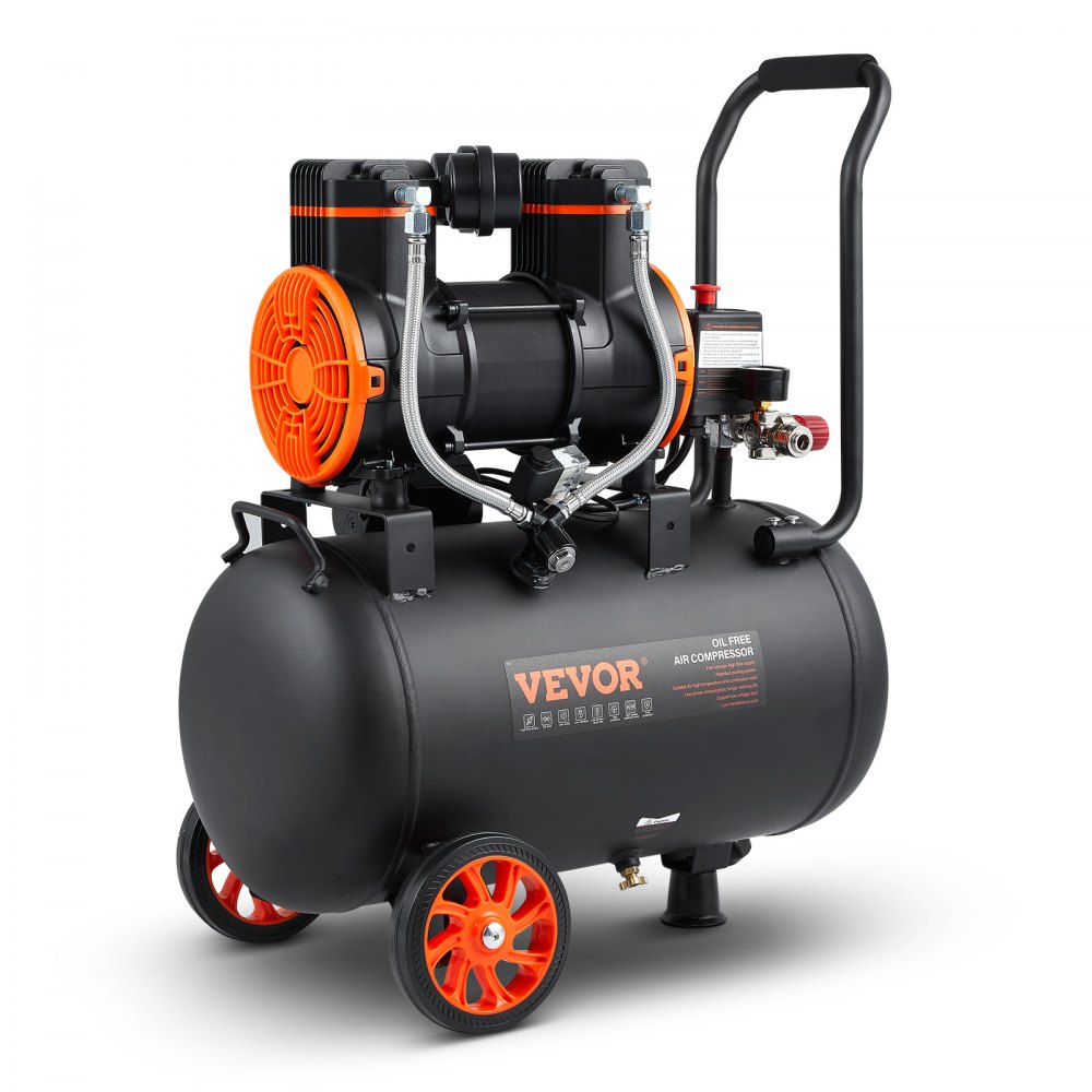 Compresseur d'air de 9,3 gallons, 2,5 HP, 2,2 CFM à 90 PSI, réservoir de compresseur d'air sans huile et pression maximale de 116 PSI, compresseur ultra silencieux de 70 dB pour la réparation automobile, la pression des pneus, la peinture au pistolet, le Compresseur d'air de 9,3 gallons, 2,5 HP, 2,2 CFM à 90 PSI, réservoir de compresseur d'air sans huile et pression maximale de 116 PSI, compresseur ultra silencieux de 70 dB pour la réparation automobile, la pression des pneus, la peinture au pistolet, le
