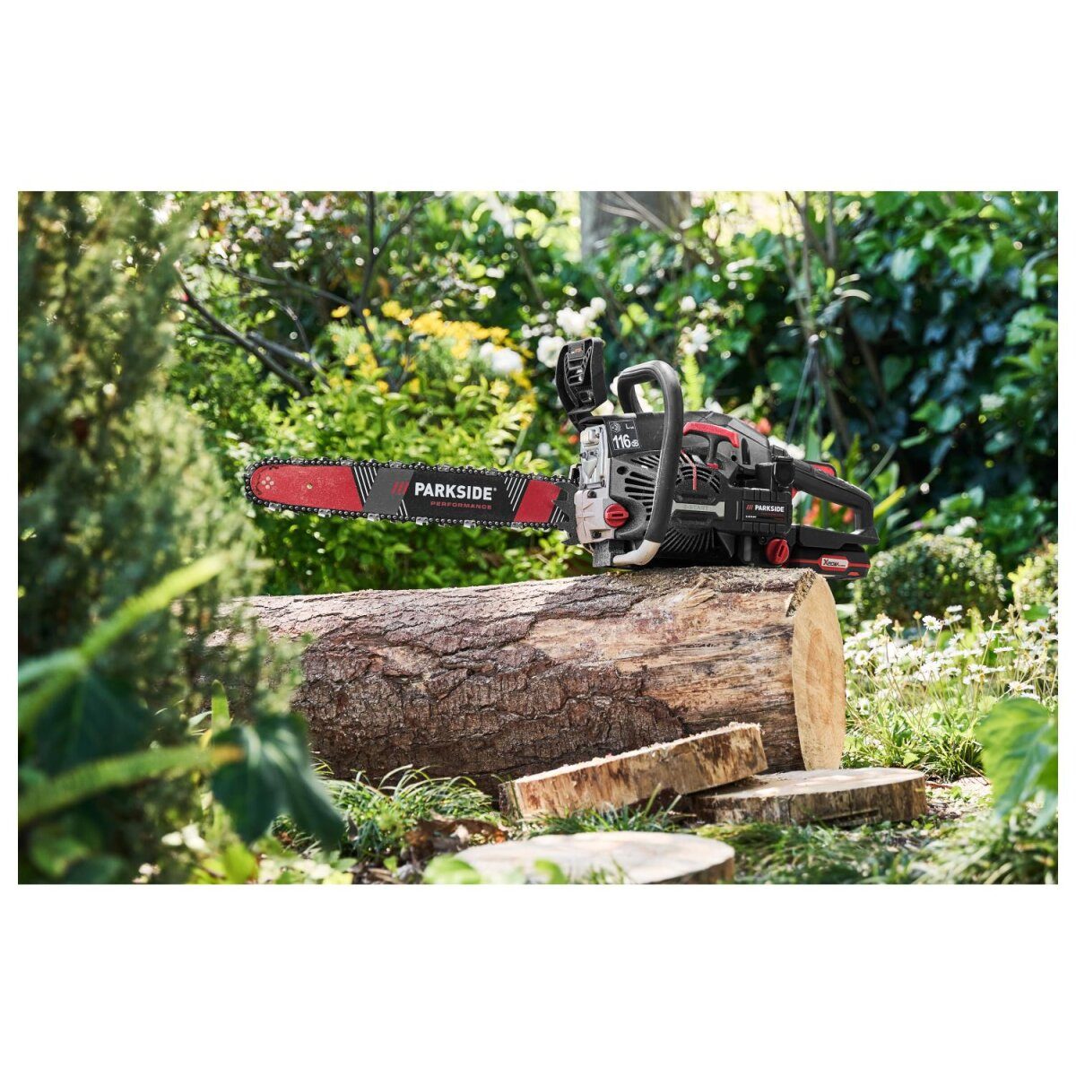 PARKSIDE PERFORMANCE® benzinekettingzaag met elektrische start »PPBKS 56 C3«