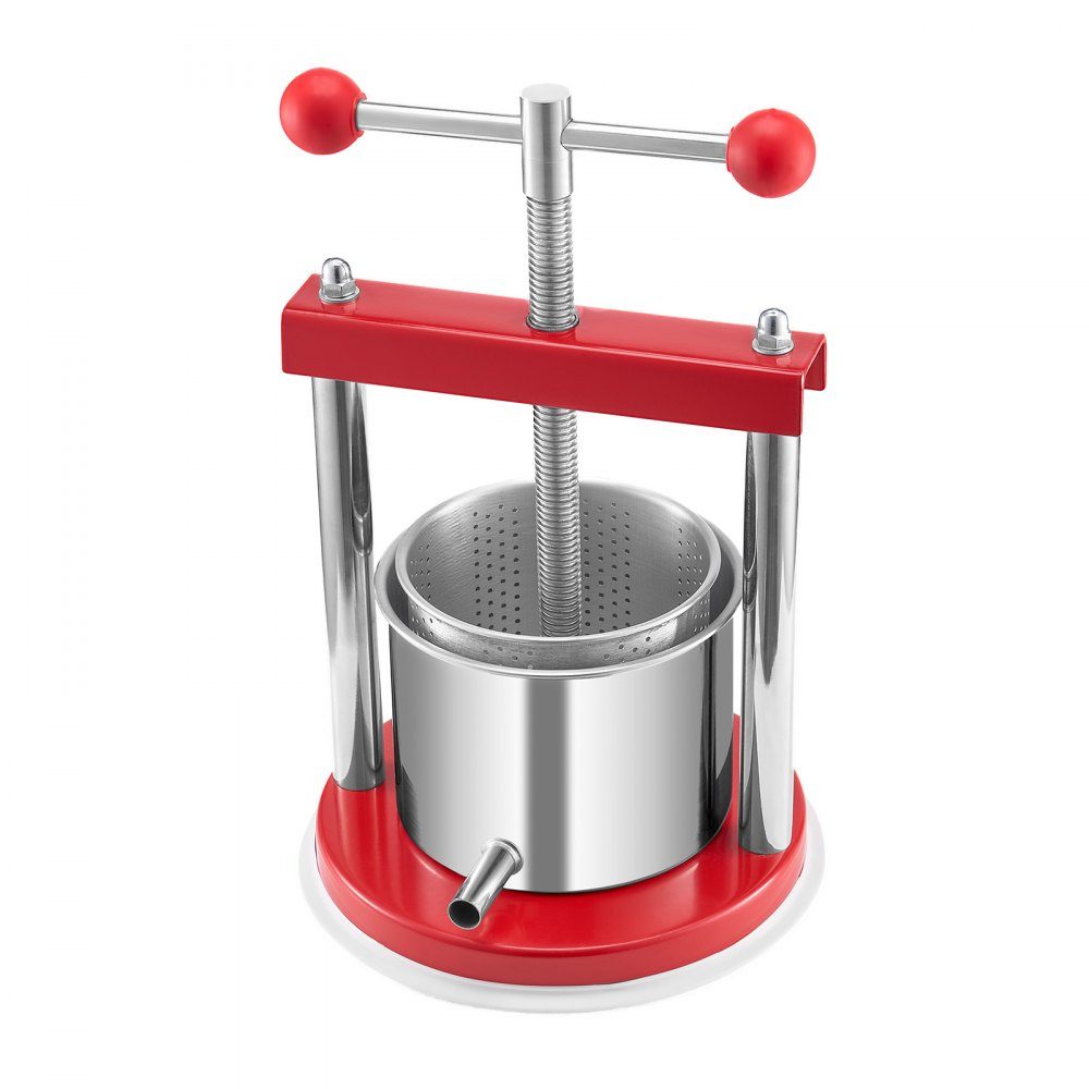 Wyciskarka do wina owocowego, Młynek do owoców, Młynek do jabłek (1,65 l) z 2 beczkami ze stali nierdzewnej, Ręczna wyciskarka do soku, Wyciskarka do cydru, Sokowirówka, Wyciskarka do jabłek, Wyciskarka do winogron, Wyciskarka do oliwy z oliwek z uchwytem